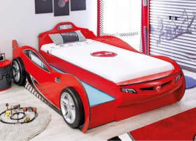 CARBED Кровать-машина Coupe с выдвижной кроватью Red 20.03.1306.00 в Междуреченске - mezhdurechensk.katalogmebeli.com | фото