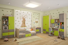 Детская комната Пуговка в Междуреченске - mezhdurechensk.katalogmebeli.com | фото
