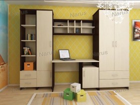 Детская Студент Комплект мебели (Дуб сонома/Белый) в Междуреченске - mezhdurechensk.katalogmebeli.com | фото