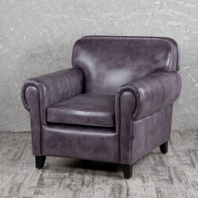 Кресло кожаное Элегант (Фиолетовый) в Междуреченске - mezhdurechensk.katalogmebeli.com | фото