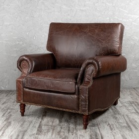 Кресло кожаное Лофт Аристократ (ширина 1100 мм) в Междуреченске - mezhdurechensk.katalogmebeli.com | фото