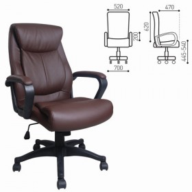 Кресло офисное BRABIX Enter EX-511 (коричневый) в Междуреченске - mezhdurechensk.katalogmebeli.com | фото
