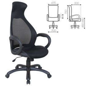 Кресло офисное BRABIX Genesis EX-517 (черное) в Междуреченске - mezhdurechensk.katalogmebeli.com | фото