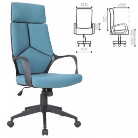 Кресло офисное BRABIX Prime EX-515 (голубая ткань) в Междуреченске - mezhdurechensk.katalogmebeli.com | фото 1