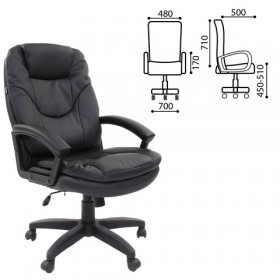 Кресло офисное BRABIX Trend EX-568 (черный) в Междуреченске - mezhdurechensk.katalogmebeli.com | фото