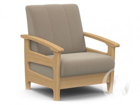Кресло для отдыха Омега (бук лак/CATANIA LATTE) в Междуреченске - mezhdurechensk.katalogmebeli.com | фото
