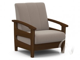 Кресло для отдыха Омега (орех лак/CATANIA COCOA) в Междуреченске - mezhdurechensk.katalogmebeli.com | фото 1