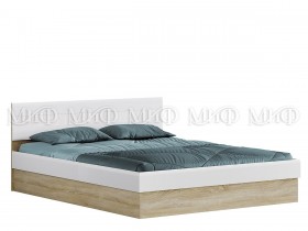 Кровать с подъемным механизмом 1,4 спальня Фортуна (Дуб сонома/белый глянец) в Междуреченске - mezhdurechensk.katalogmebeli.com | фото