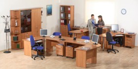 Мебель для персонала Альфа 61 Ольха в Междуреченске - mezhdurechensk.katalogmebeli.com | фото 1
